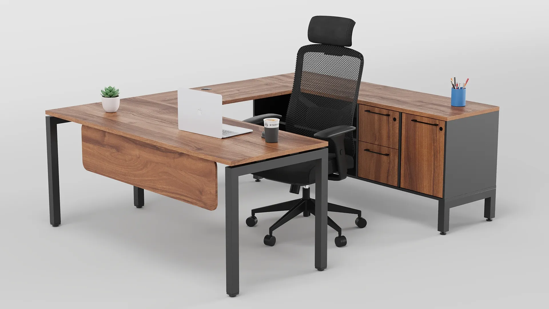 Escritorio Ejecutivo Cobalto Credenza